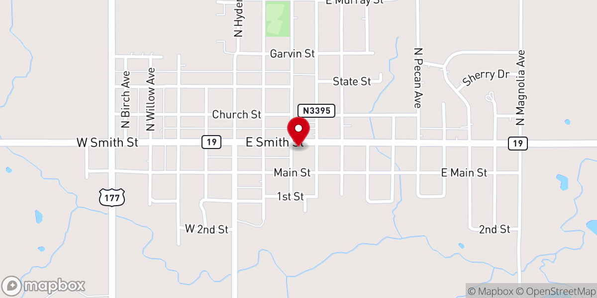 Map showing location of First Baptist Church Stratford