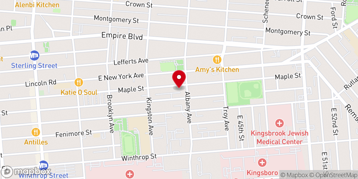 Map showing location of Itchke's Shtiebel