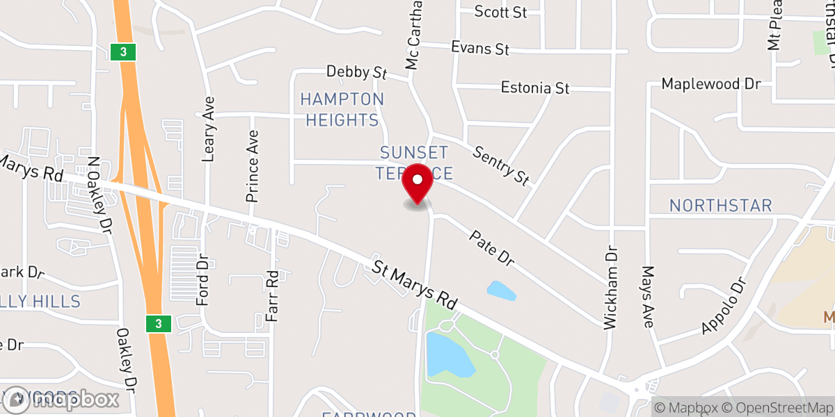 Map showing location of Mccartha Drive Church Of Christ