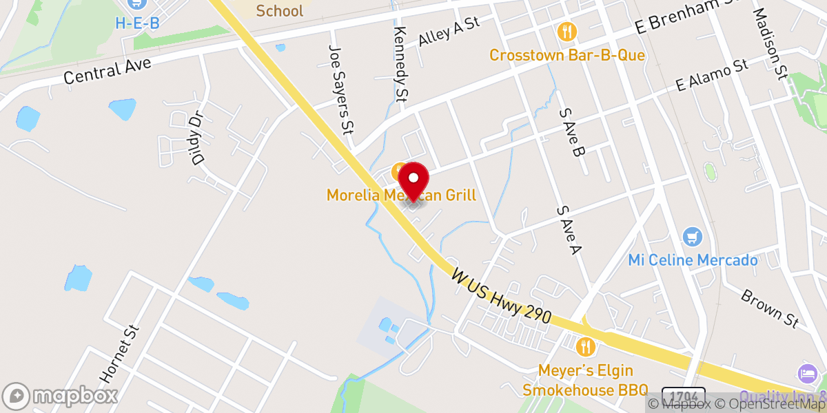 Map showing location of Golden Chick