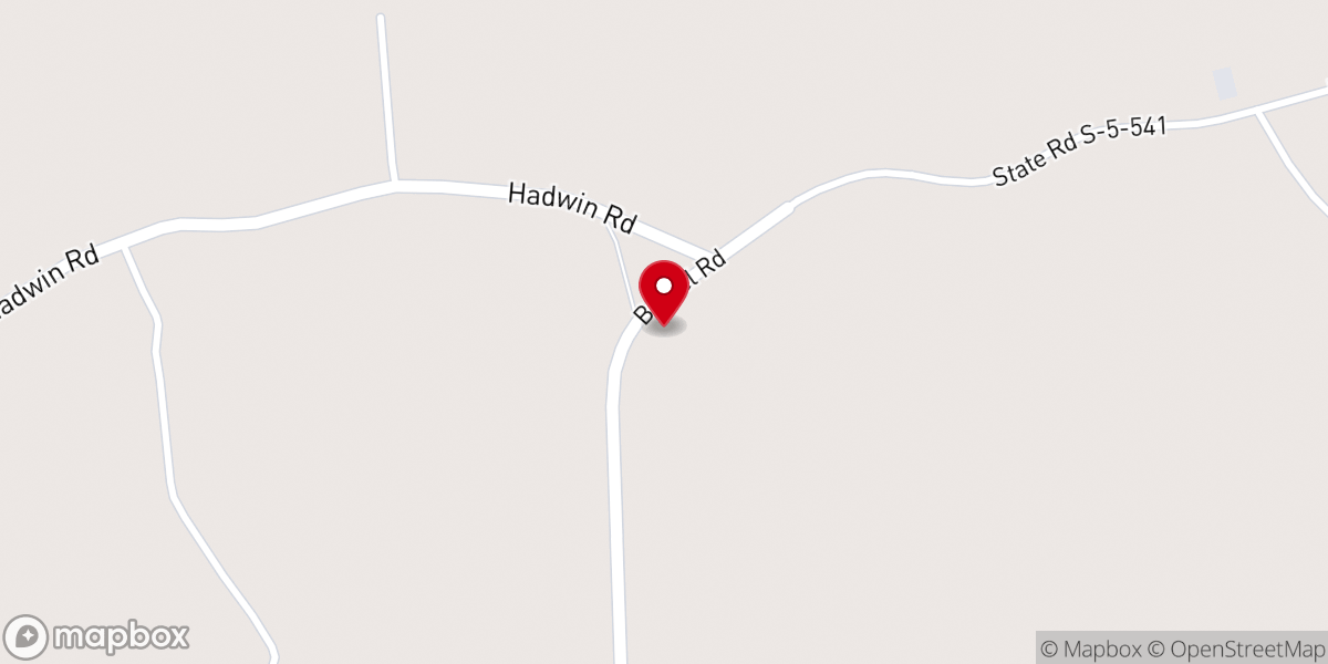 Map showing location of Bethel United Methodist Church