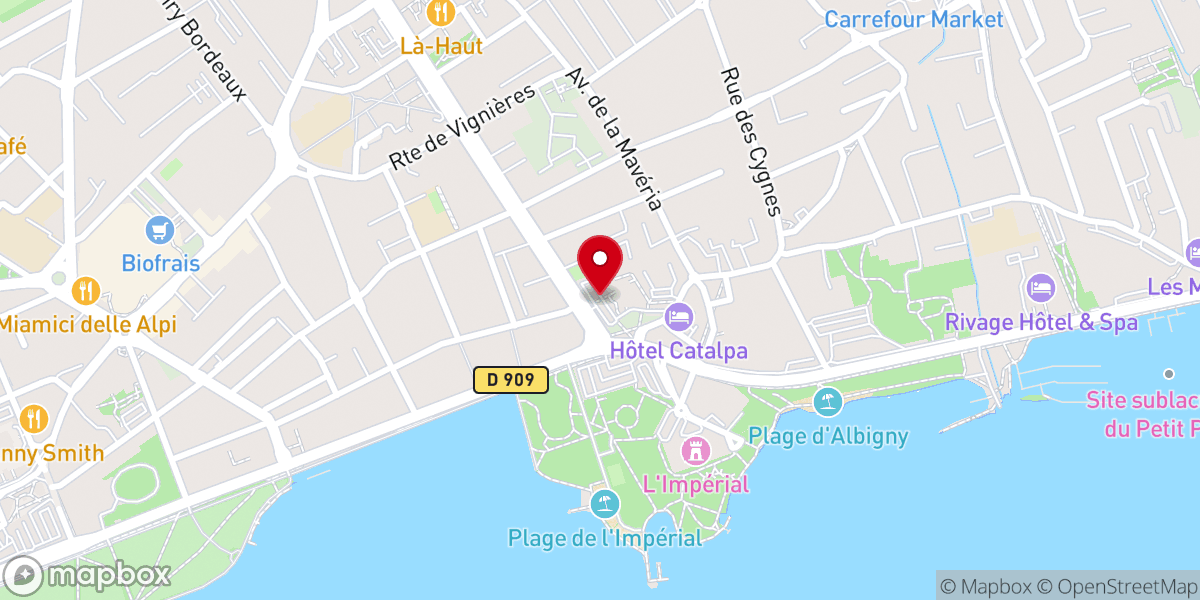 Map showing location of Parking Sainte-Bernadette