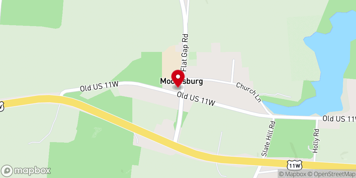 Map showing location of Green Tomato Grill