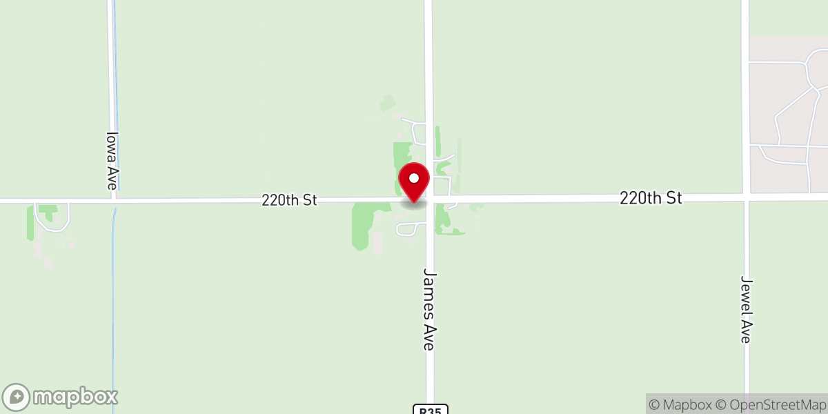 Map showing location of United Church of Christ