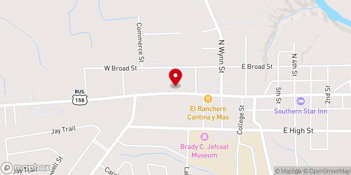 Map showing location of Garrett-Sykes Murfreesboro Chapel
