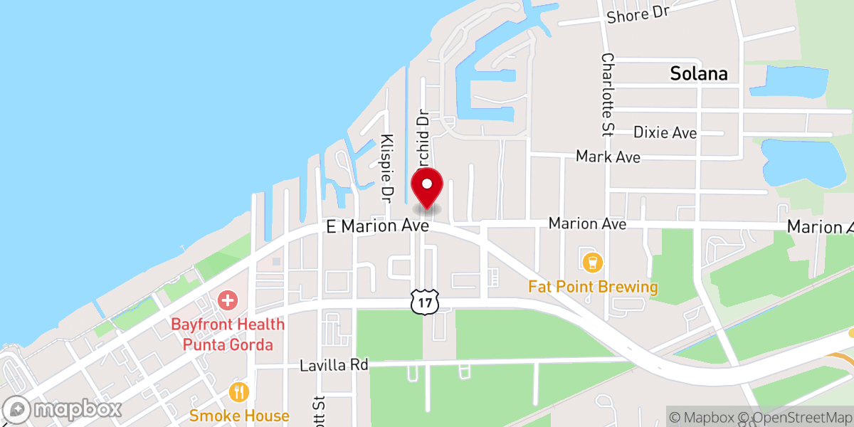 Map showing location of Child Evangelism Fellowship of Florida, Southwest Chapter