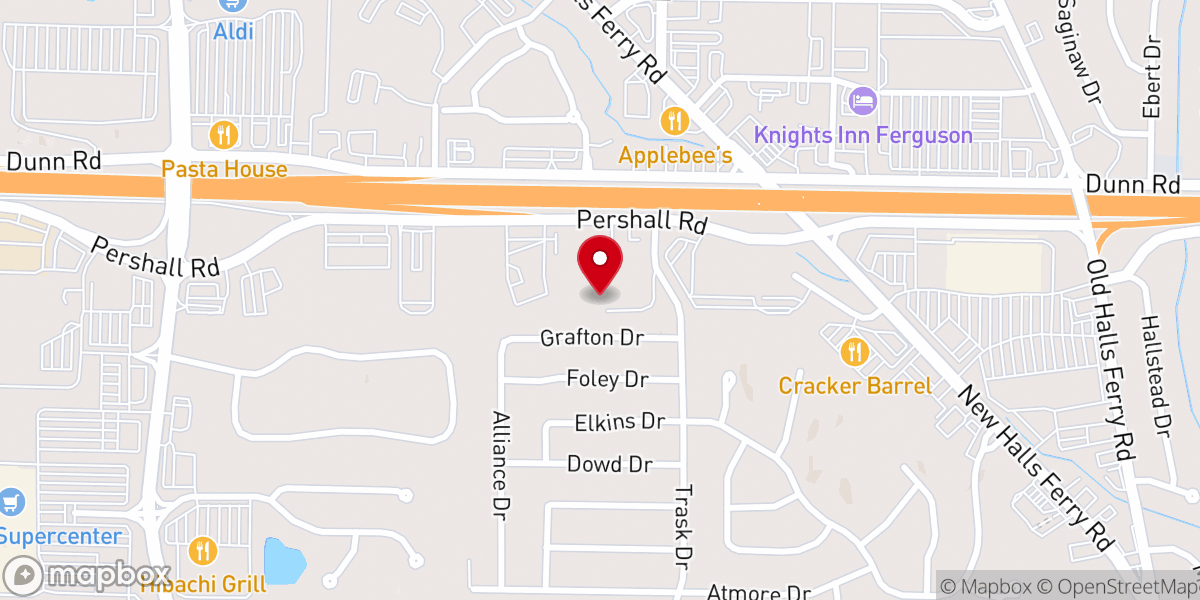 Map showing location of North Hills United Methodist Church