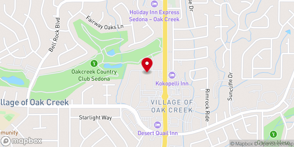 Map showing location of Sacred Vortex Holistic Therapies