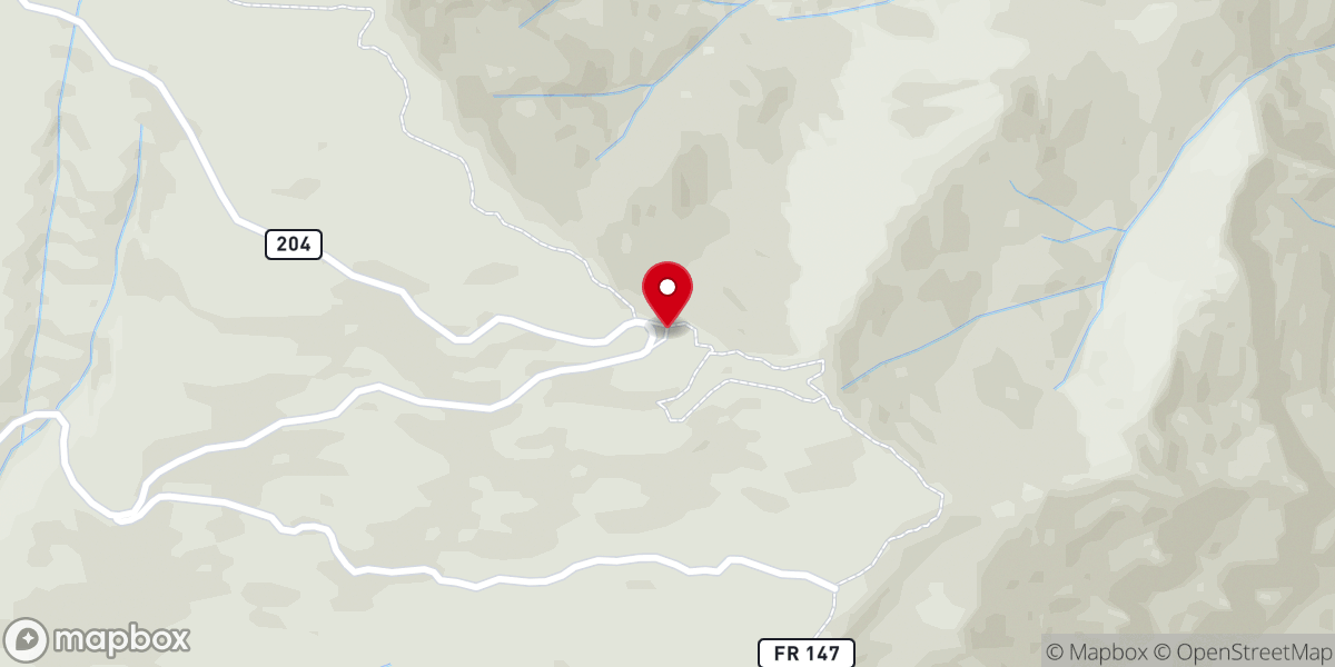 Map showing location of Animas Overlook Trail
