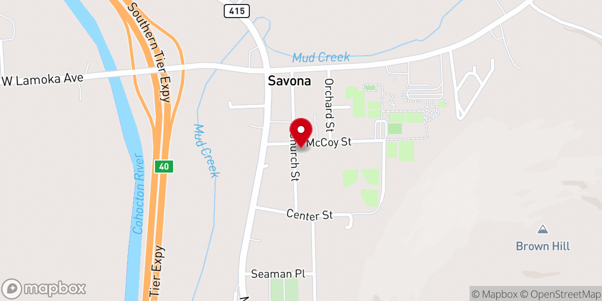Map showing location of Shepherd's Cupboard - Food Distribution Center