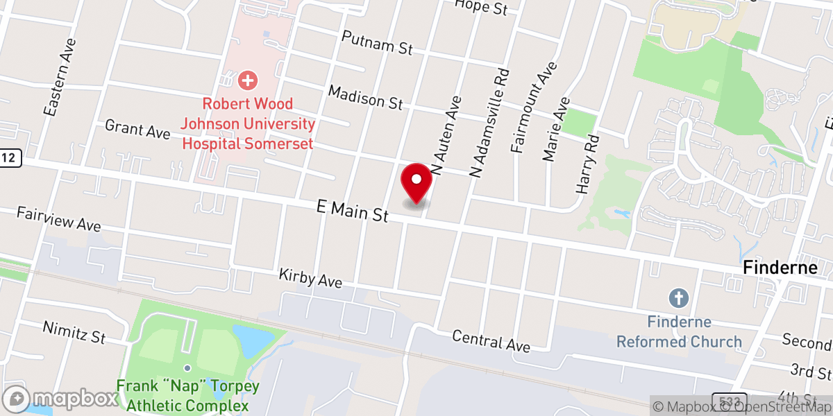 Map showing location of Knights of Columbus, Somerville Council 1432