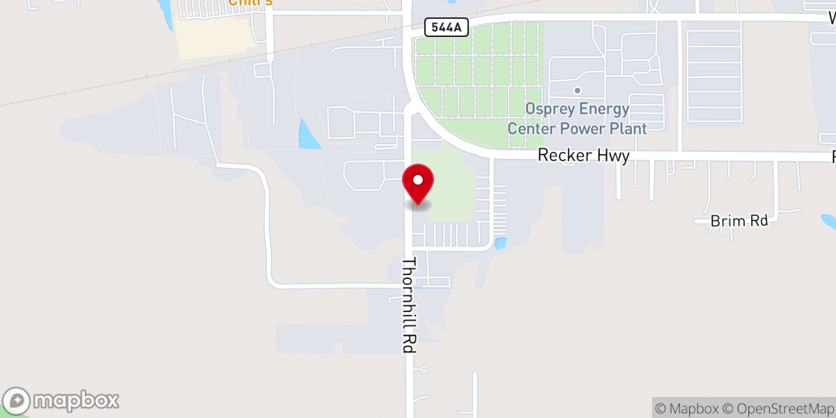 Map showing location of Wayfare Primitive Baptist Church