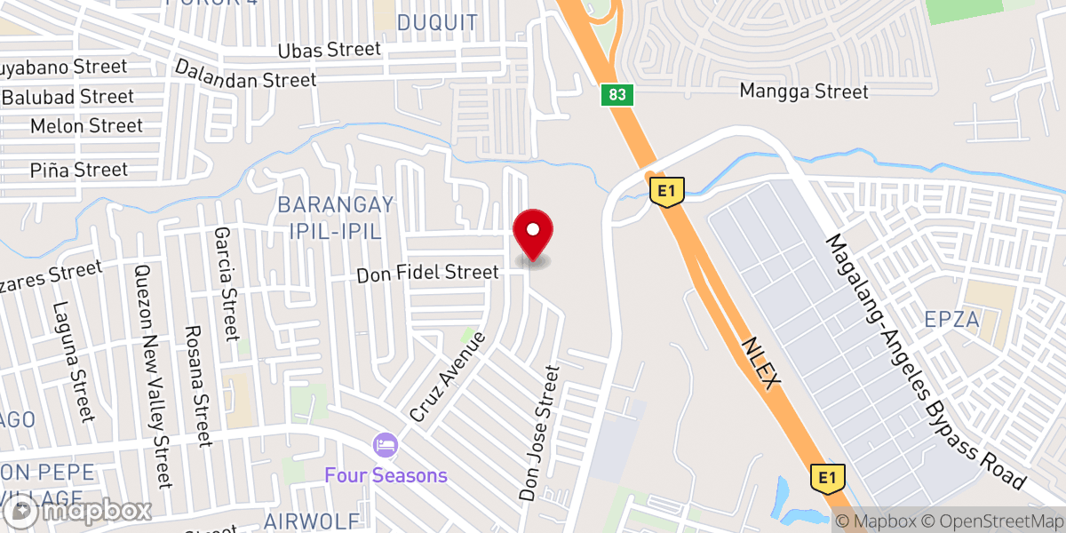 Map showing location of Balibago faith baptist church - CLASBC