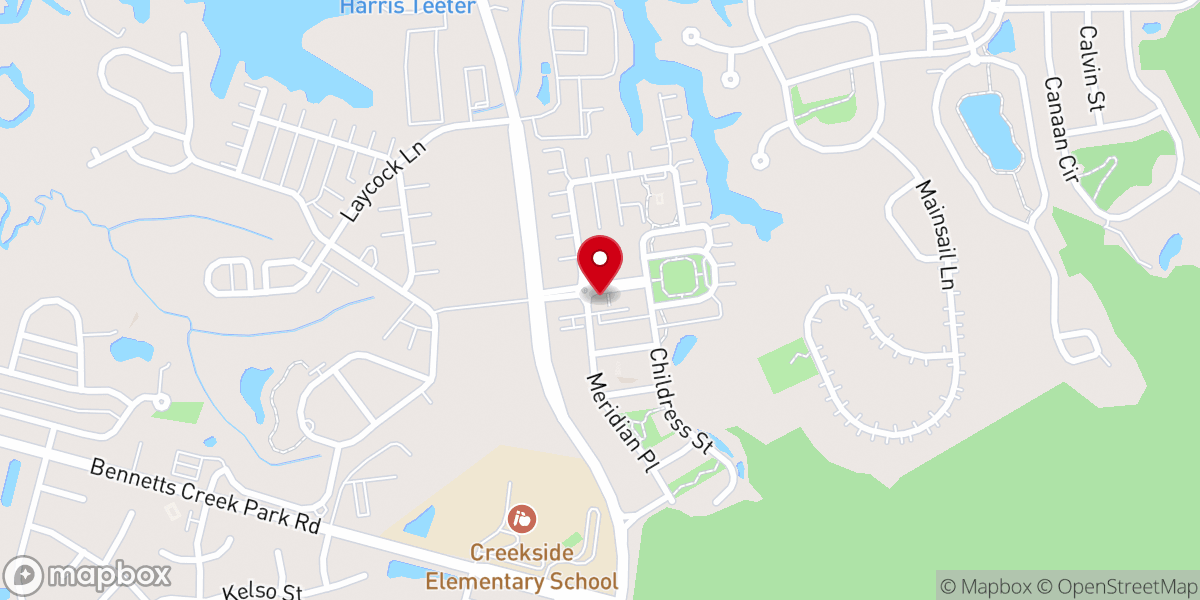Map showing location of Riverbend Church