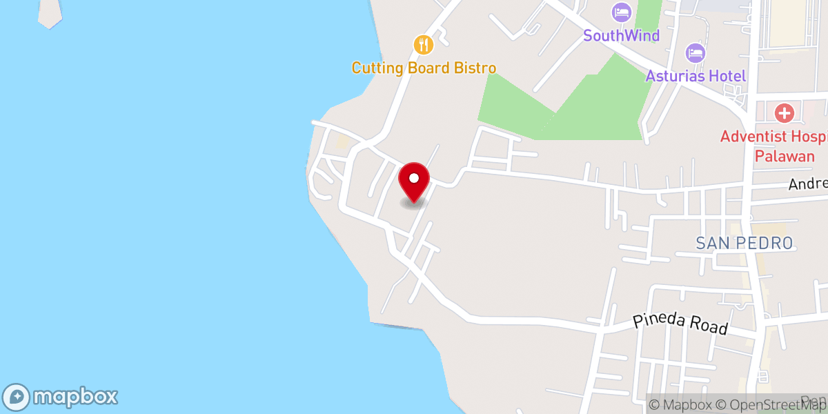 Map showing location of Victory Chapel Christian Center San pedro
