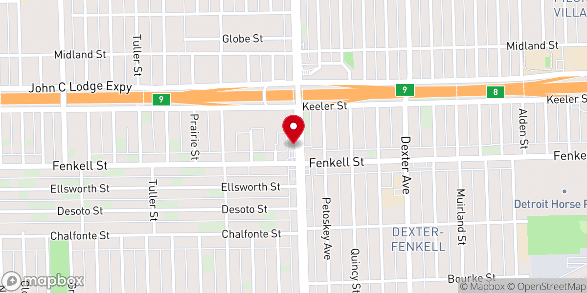 Map showing location of New Life Family Church