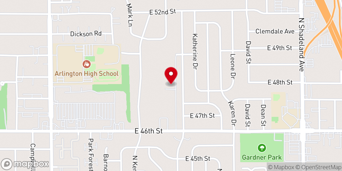 Map showing location of One Vision In Christ Community Baptist Church