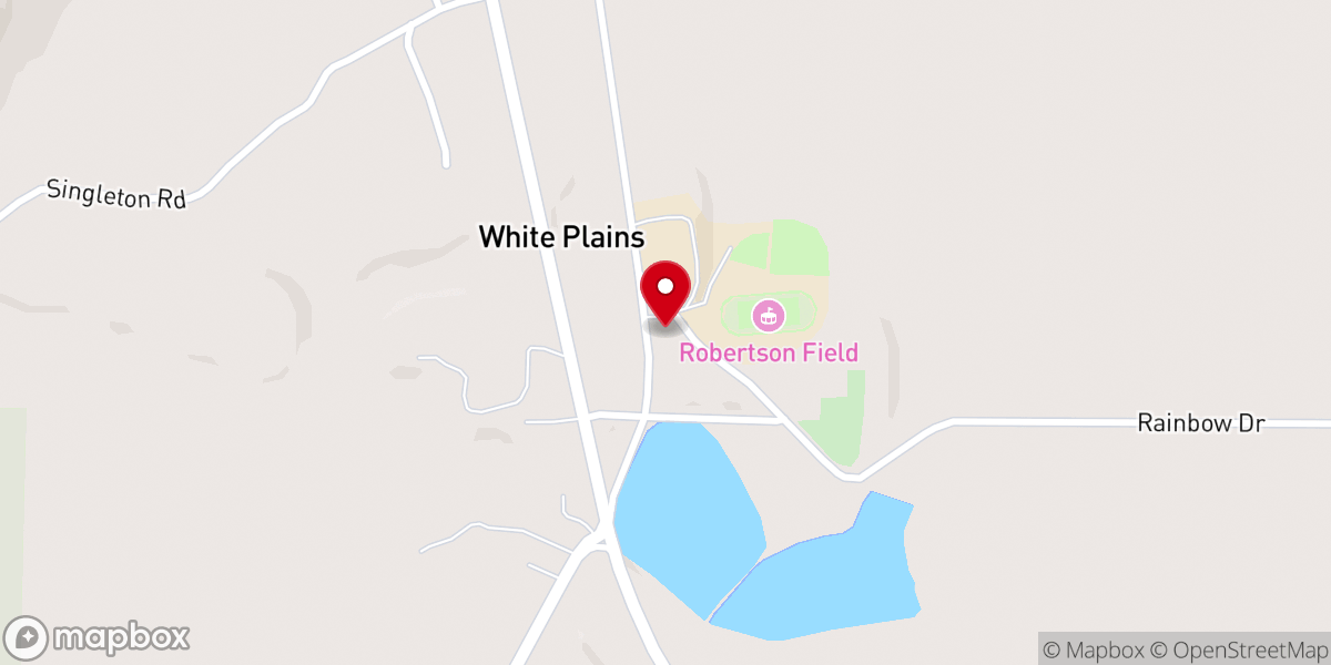 Map showing location of First Baptist Church of White Plains
