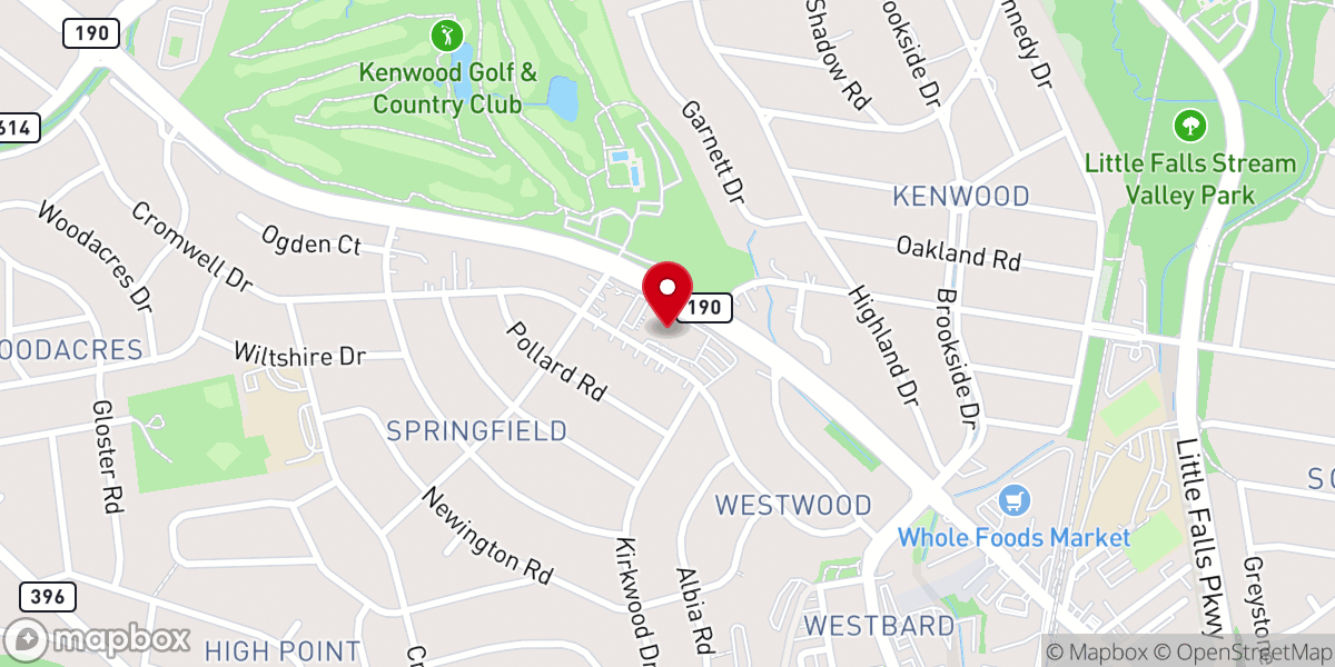 Map showing location of Fourth Presbyterian Church