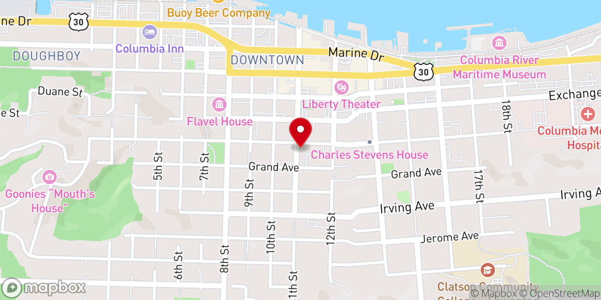 Map showing location of Christian Science Reading Room