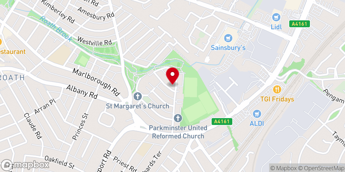 Map showing location of Minster Christian Centre