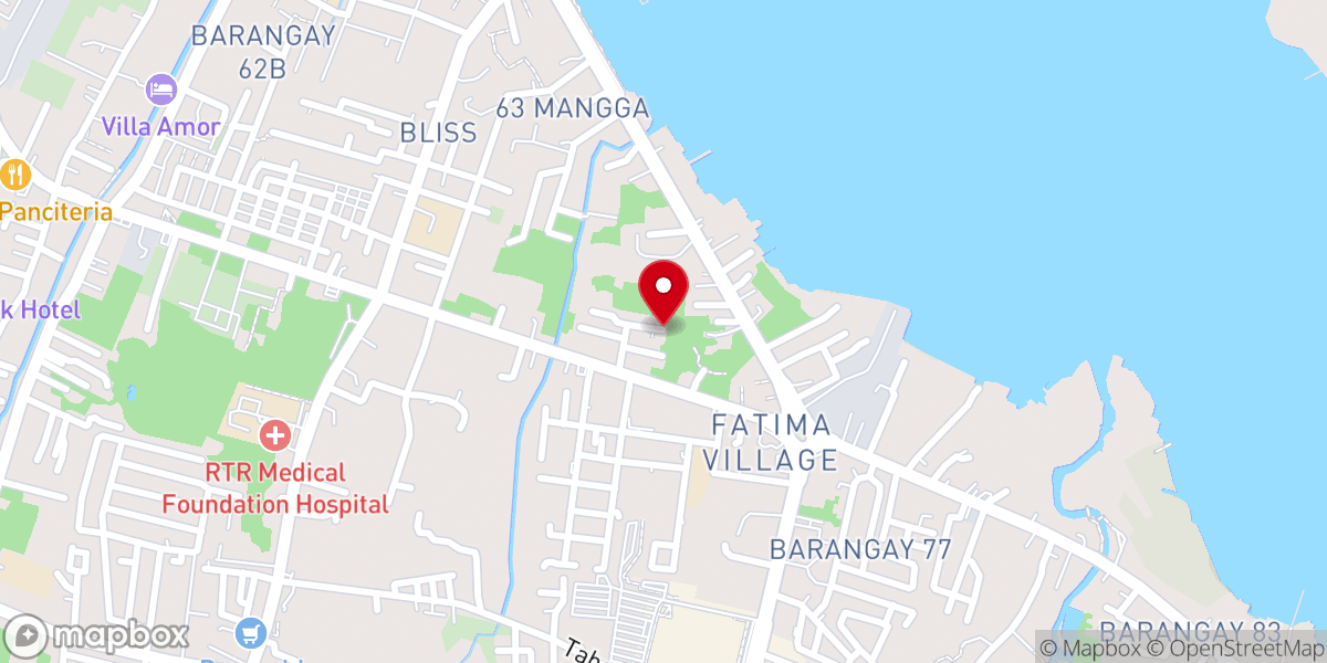 Map showing location of Tacloban Korean Methodist Church (타클로반 한인교회)