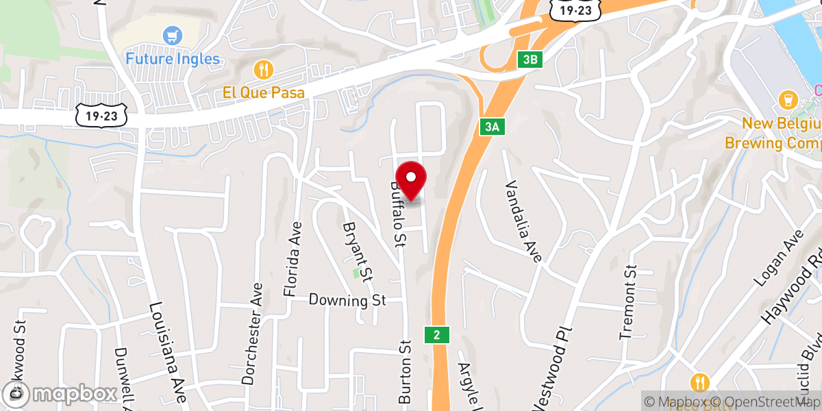 Map showing location of St Paul's Missionary Baptist