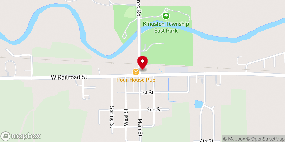 Map showing location of Village of Kingston