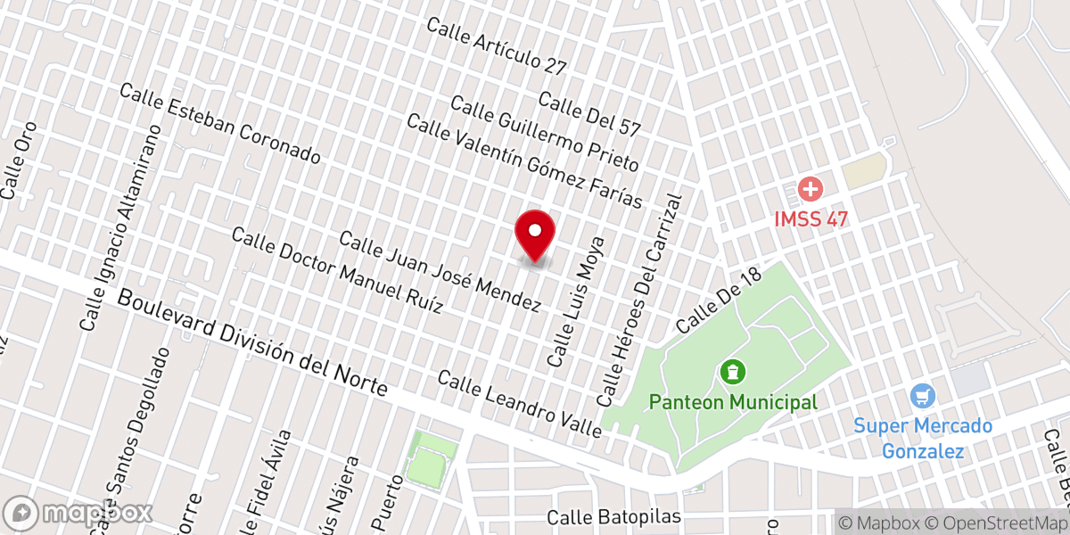 Map showing location of Iglesia Monte Sinaí Asambleas de Dios