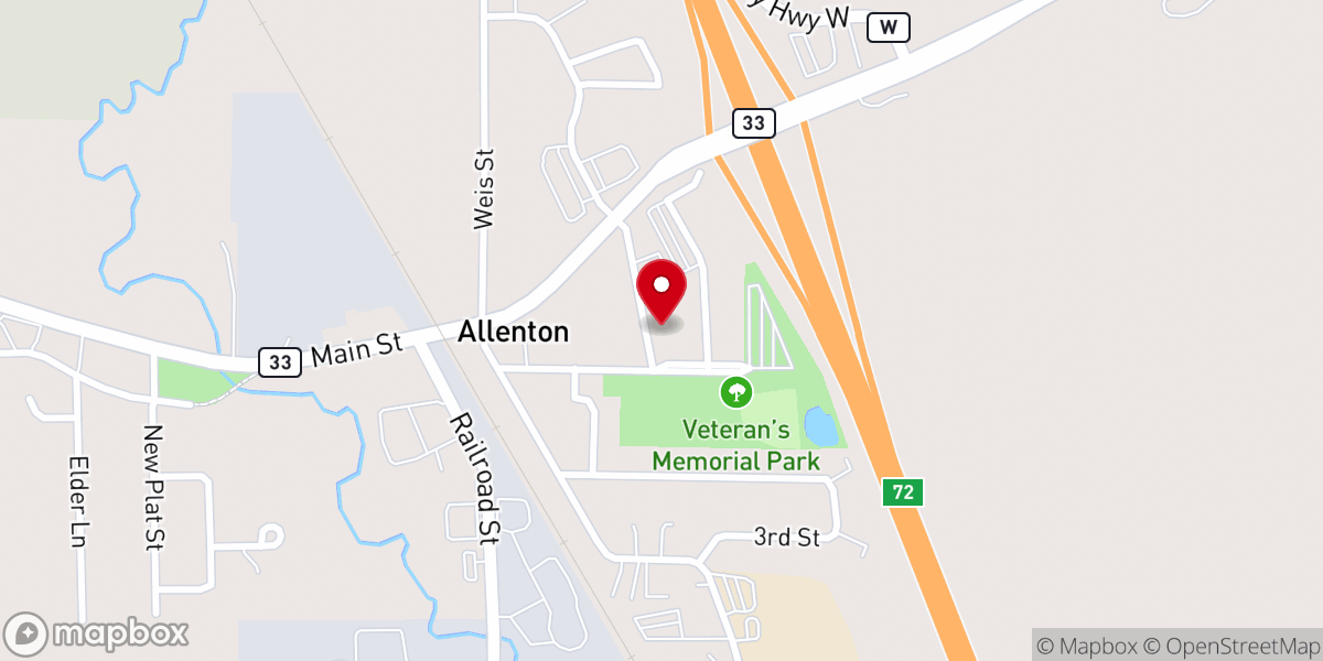 Map showing location of Allenton Family Dentistry