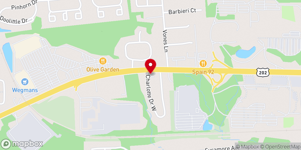 Map showing location of Raritan Valley Seventh Day Baptist Church