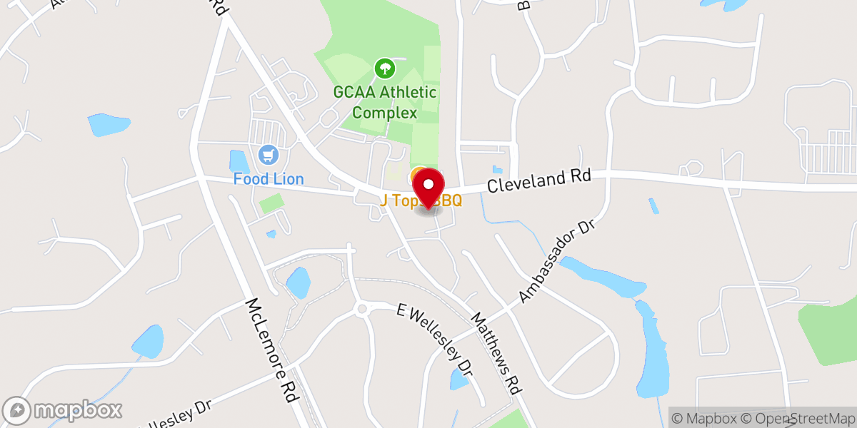 Map showing location of Oakland Presbyterian Church