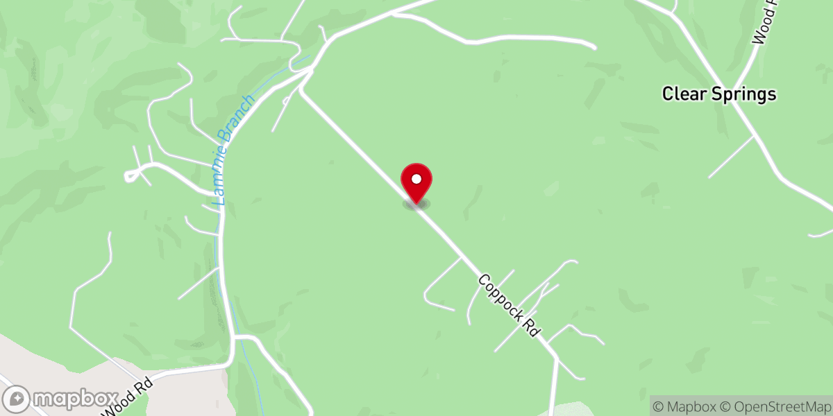 Map showing location of Anderson Hubert