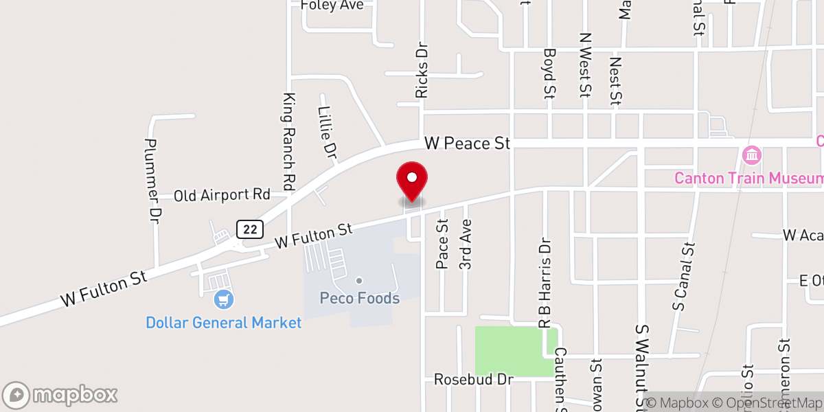 Map showing location of Mt Levi Baptist Church