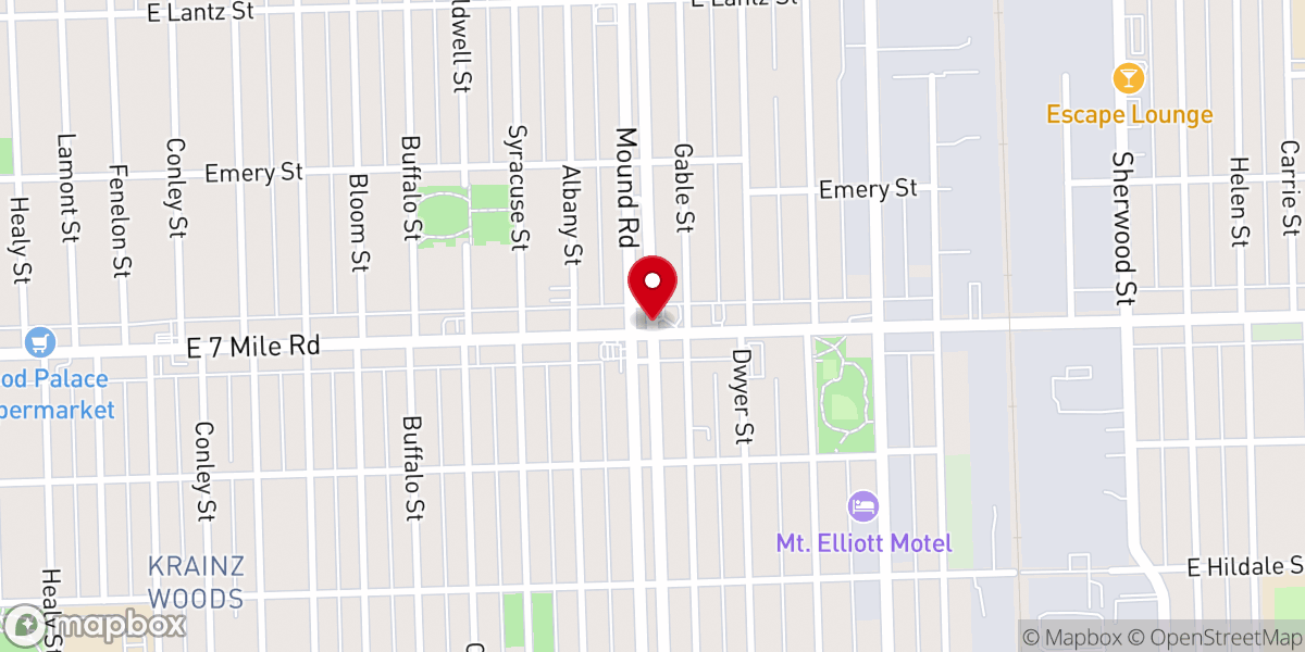 Map showing location of Carver Camp of Metropolitan Missionary Baptist District