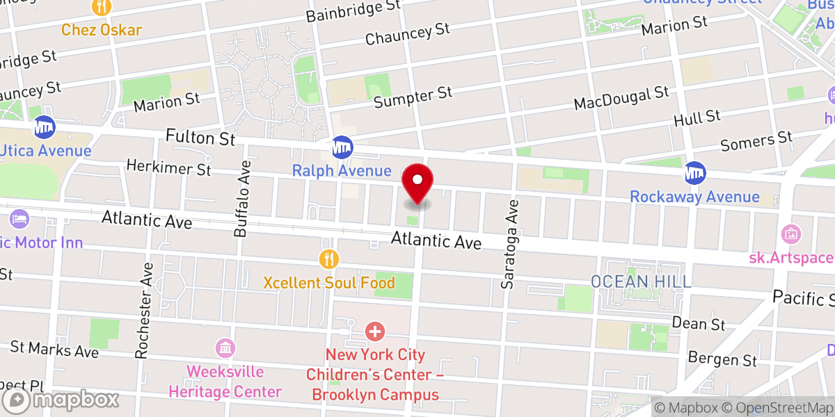 Map showing location of Mt. Calvary UFW Baptist Church