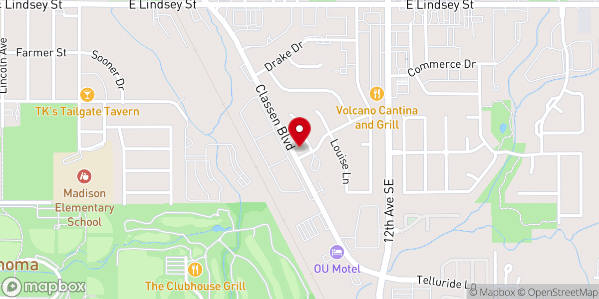 Map showing location of Christian Center Church