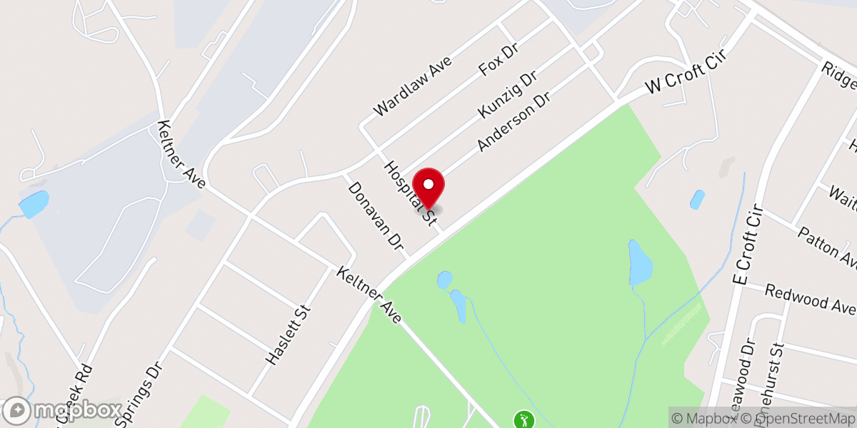 Map showing location of Destiny Fellowship Church