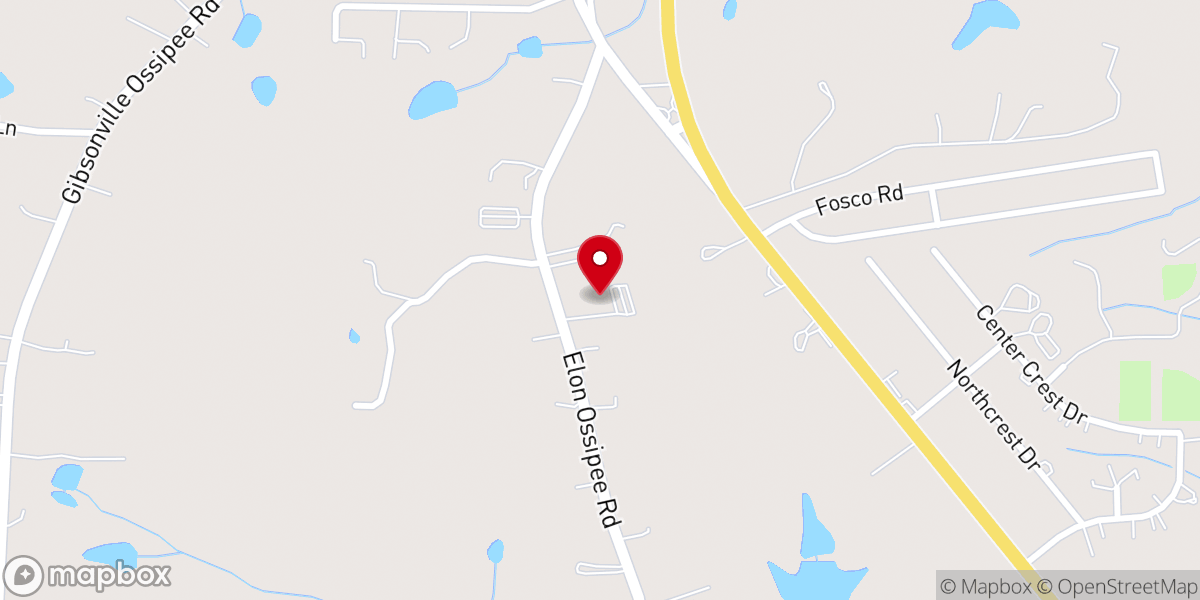 Map showing location of Friendship Baptist Church