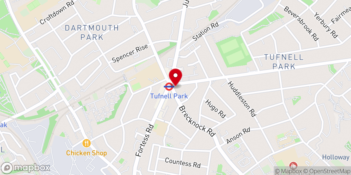 Map showing location of Ecstatic Dance London