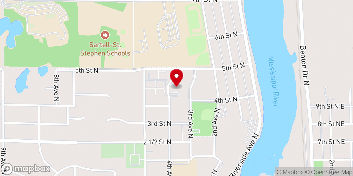 Map showing location of Messiah Lutheran Church