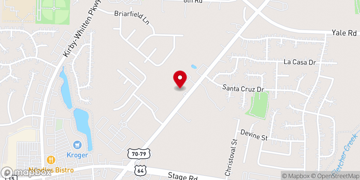 Map showing location of St. George Orthodox Church