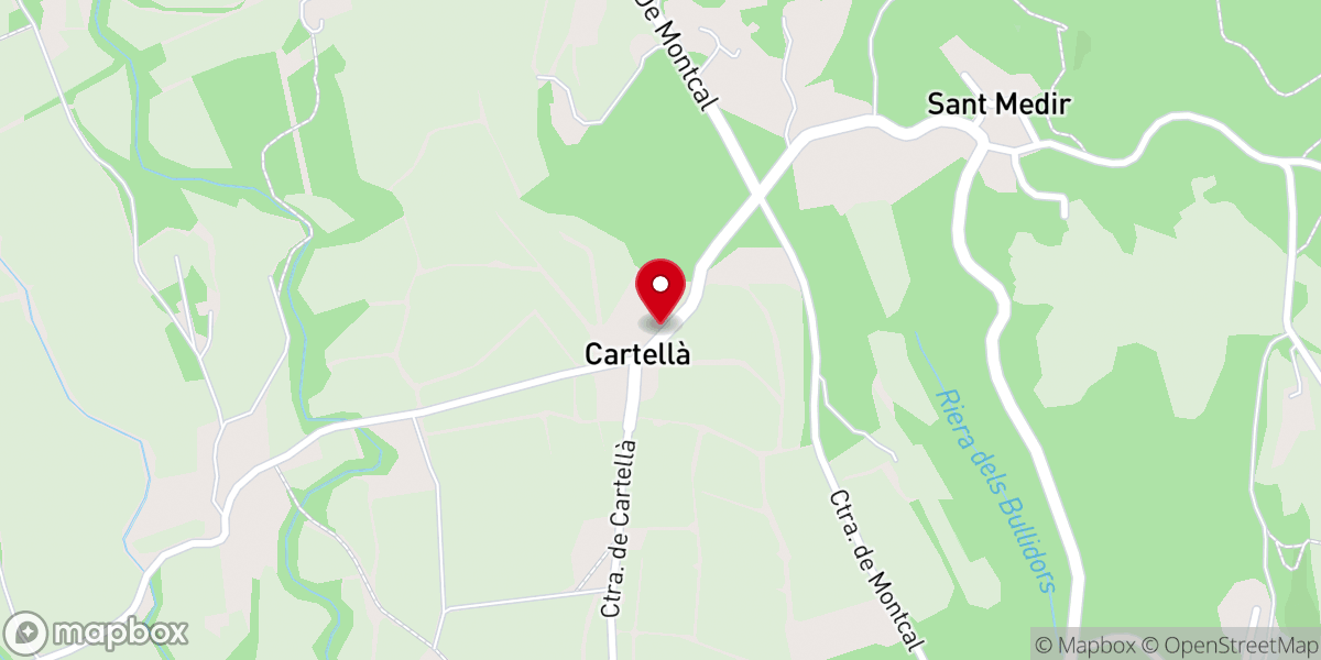 Map showing location of Iglesia de San Feliu de Cartellà