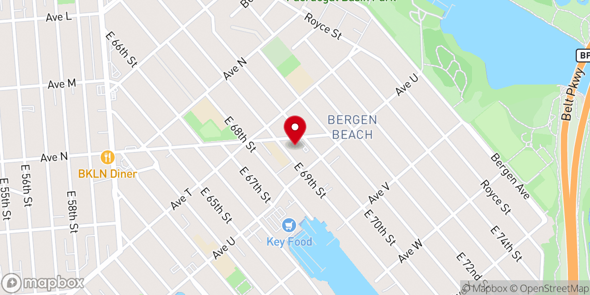 Map showing location of St Bernard of Clairvaux Parish