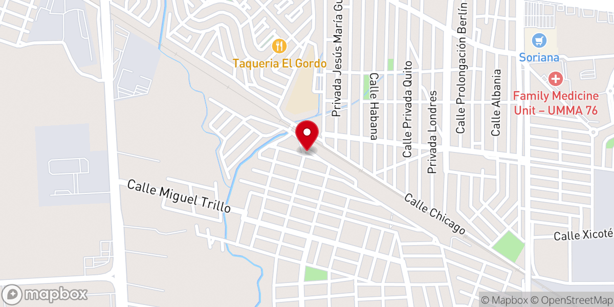 Map showing location of Capilla Católica Jesús Divino Maestro