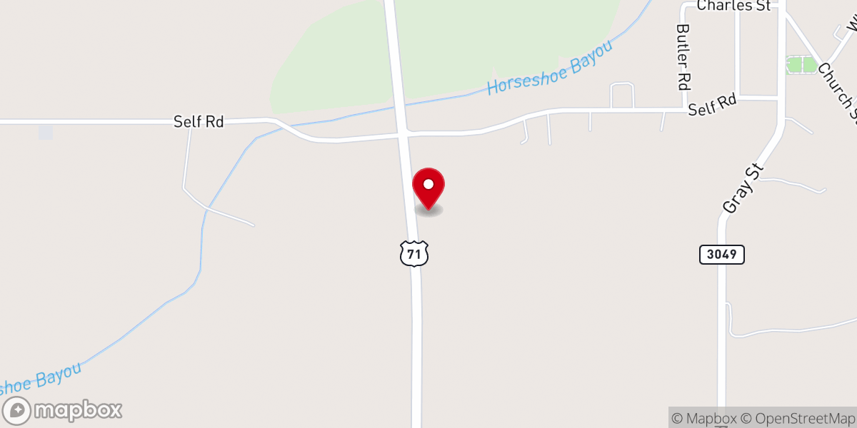 Map showing location of Little Canaan missionary church