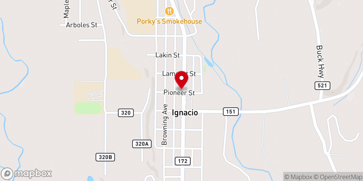Map showing location of Nuuciu Bible Baptist Church