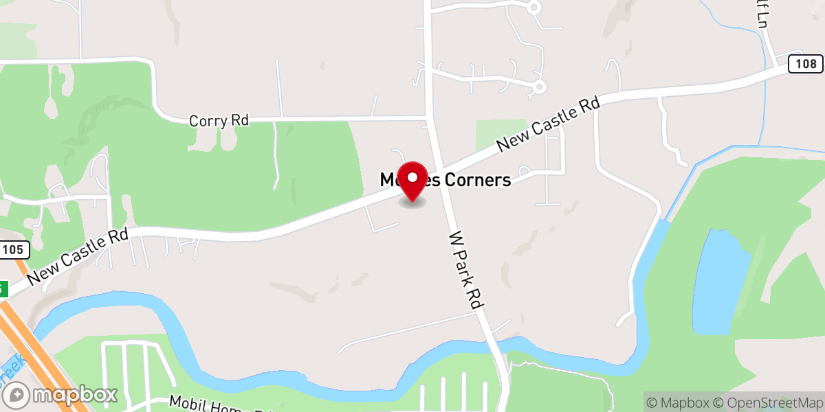 Map showing location of Ken's Sheds
