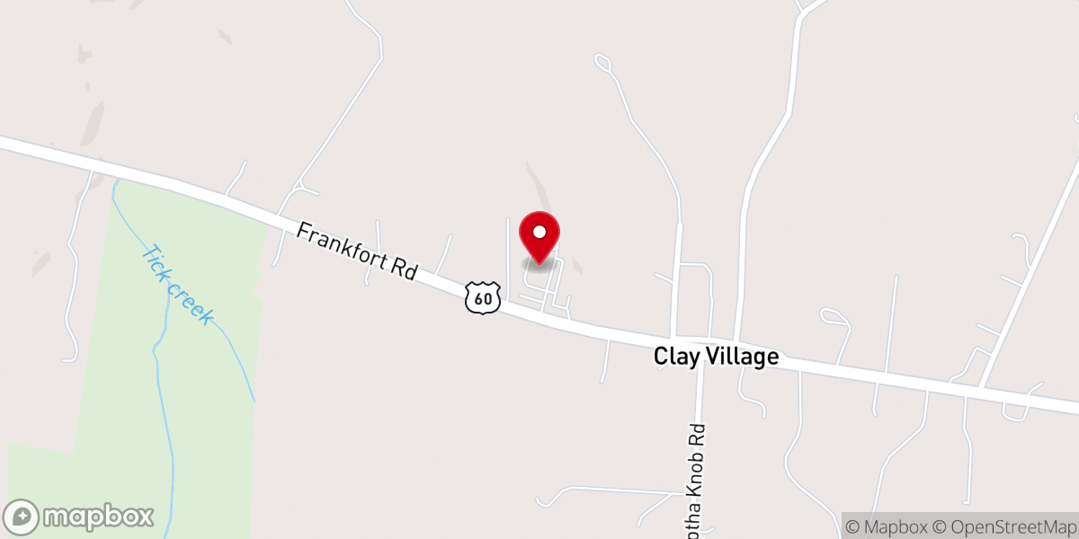 Map showing location of Living Waters Church