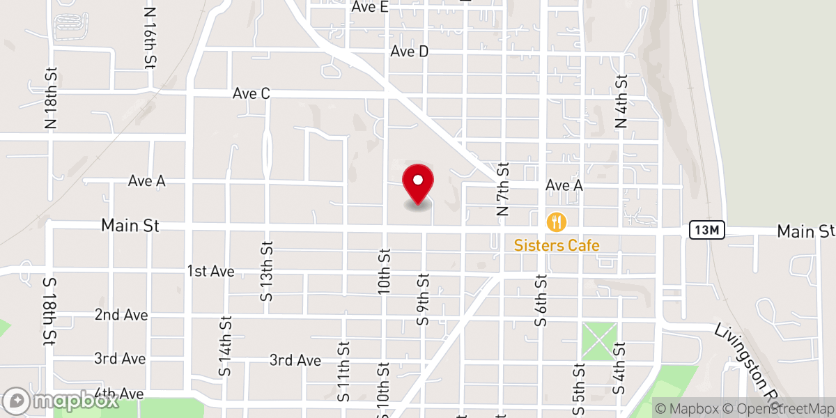 Map showing location of First Baptist School